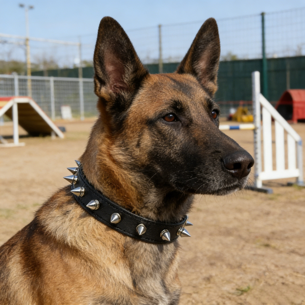 Leather-Prong -dog-collar